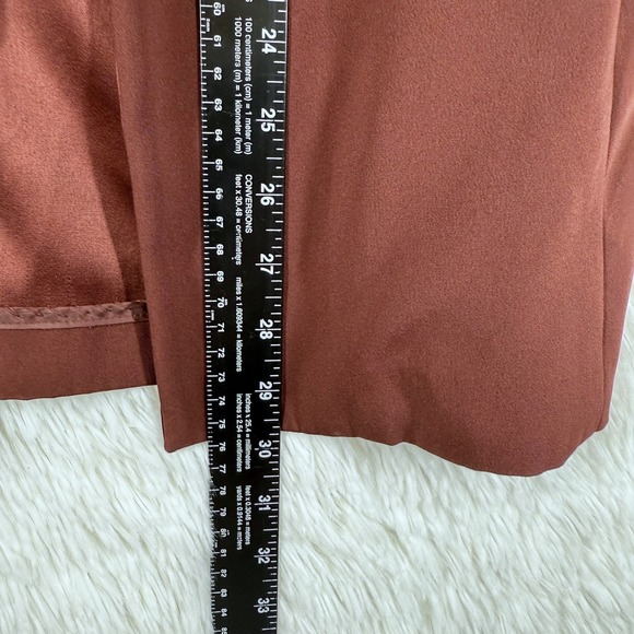 Lauren Conrad Women Career Blazer Size 4 Brown Notch Fitted Business Casual Open - Picture 7 of 11